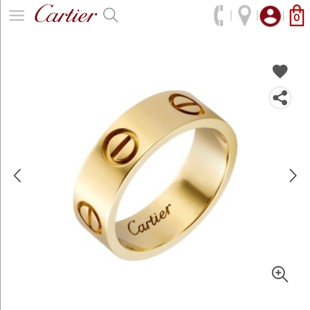 ISO Yellow gold love ring size 58 5.5